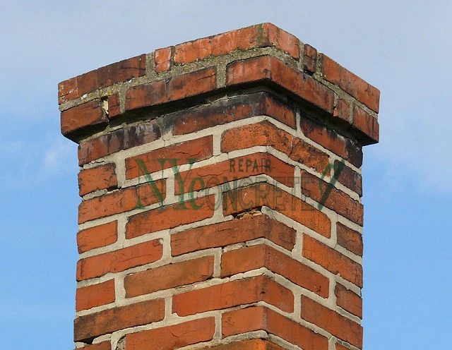licensed chimney repair contractors working on a nyc brick chimney